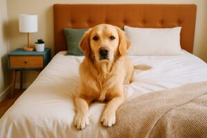犬がベッドに上がりたがる理由とは？しつけと安心空間の作り方