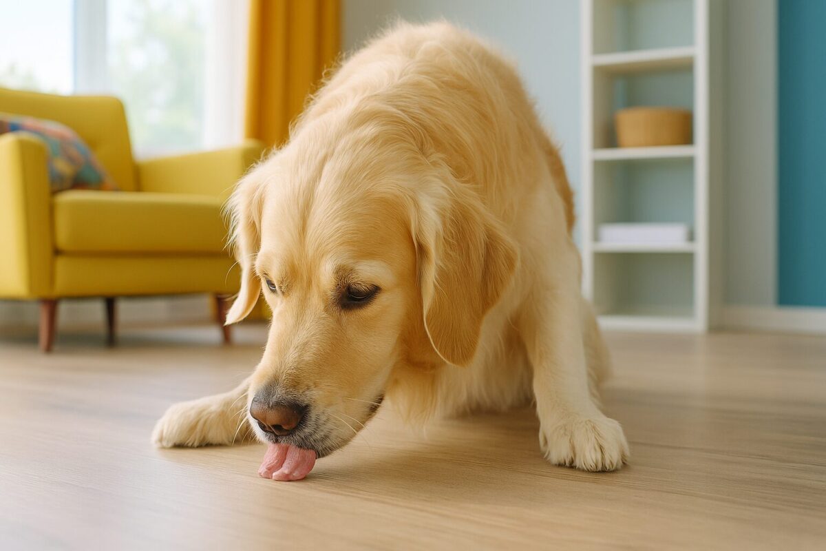 犬が突然床を舐めるのはなぜ？その行動の裏に隠れた理由と向き合い方