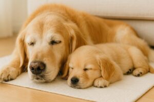 老犬と子犬を迎えるときの注意点と同居生活のポイント